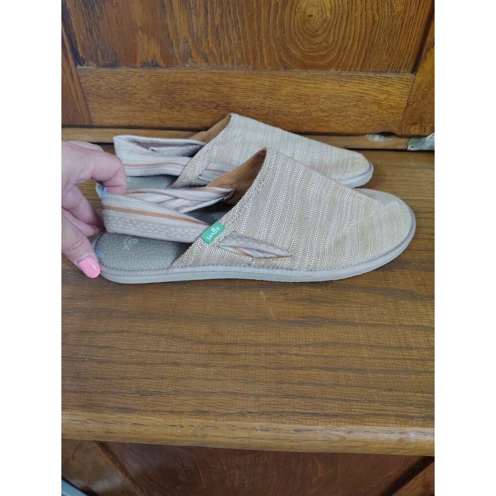Sanuk Yoga Sling Sandal Women's Size 11 Natural Beige